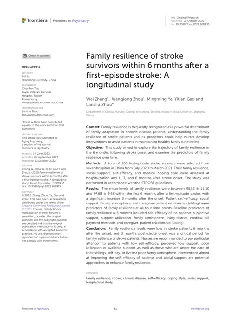 family stroke 2022|How does family resilience develop among stroke survivors and。